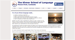 Desktop Screenshot of kslkhmerlanguage.com